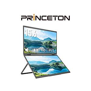 PRINCETON(プリンストン) USB-C接続 2画面モバイルモニター   PTF-M156DS...