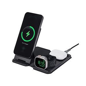 UAG UAG製 SRGE 3-IN-1 TRAVEL + DESKTOP CHARGER  ブラッ...