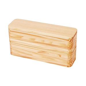 ヤマコー てまひま工房 モミの木 二段弁当箱 大