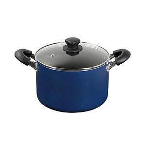 ベストコ 両手鍋 22cm キャセロール IH ガス火対応 ブルー 極深   NQ-0264