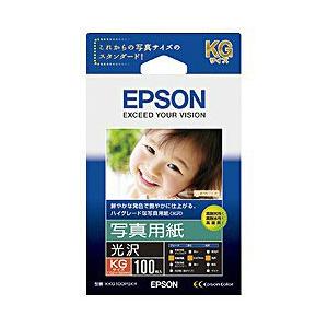 EPSON(エプソン) 【純正】 写真用紙 光沢 （KG判・100枚）　KKG100PSKR 【86...