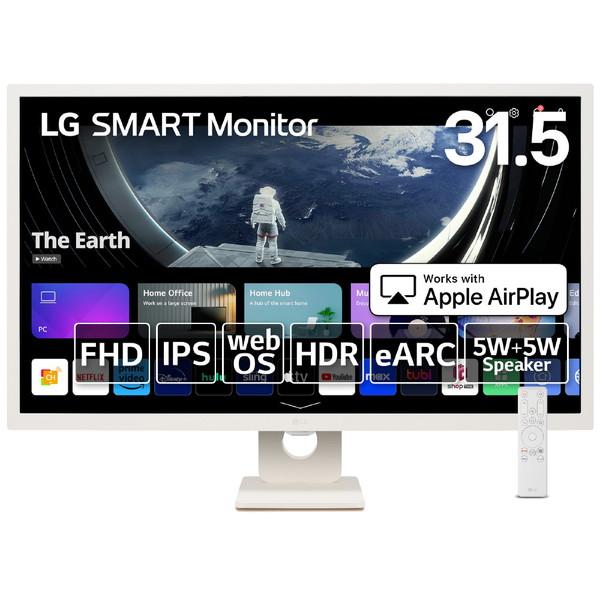 LG(エルジー) PCモニター SMART Monitor ホワイト 32SR50F-W ［31.5...