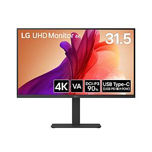 LG(エルジー) USB-C接続 PCモニター LG UHD Monitor 4K ブラック 32U...