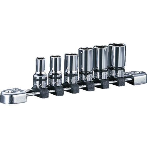 KTC ネプロス　９．５ｓｑ．セミディープソケットセット［６コ組］