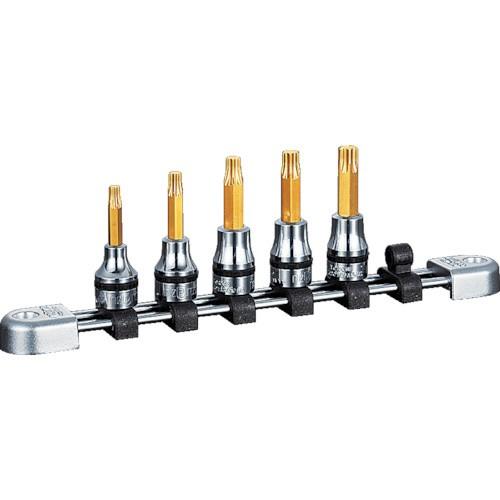 KTC ネプロス　９．５ｓｑ．Ｔ型トルクスビットソケットセット［５コ組］
