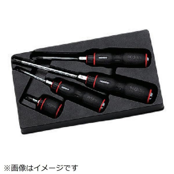 KTC ネプロス　樹脂柄クロスドライバセット［４本組］