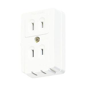 Panasonic(パナソニック) 角型トリプルコンセント　(2P・3個口・ホワイト)　WK1022...