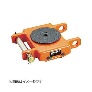 トラスコ中山 オレンジローラー ウレタン車輪付 低床型 5TON TUW5T