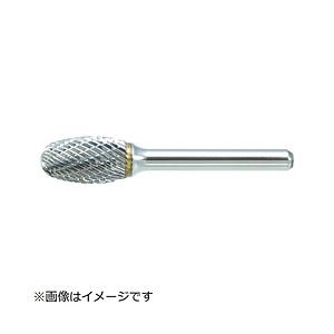 トラスコ中山 超硬バー タマゴ型 Φ12．7X刃長22X軸6 シングルカット TB6C127S