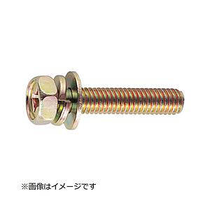 トラスコ中山 座金組込ネジ アブセットクロメートP−3サイズM5X10 80本入 B680510