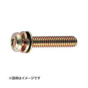 トラスコ中山 ナベ頭組込ネジ クロメートP−4 サイズM3X15 150本入 B510315