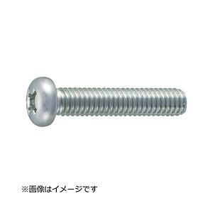 トラスコ中山 ナべ頭小ネジ 三価 白 サイズM6X75 11本入 B7010675