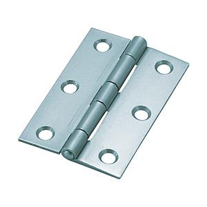 トラスコ中山 スチール製厚口蝶番 三価クロムメッキ仕上げ 全長64mm 88864UNCR