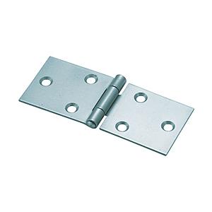 トラスコ中山 スチール製横長蝶番 三価クロムメッキ仕上げ 全長32mm 41532UNCR