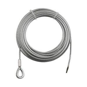 トラスコ中山 手動ウインチ用ワイヤーΦ6X5m用（シンブル入ロック加工） WWS65