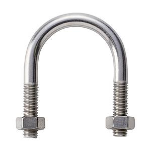 トラスコ中山 ＴＲＵＳＣＯ　ＳＧＰ用Ｕボルト　ＳＵＳ３０４　呼び径２５Ａ　ねじ径Ｍ８   TSGP-...