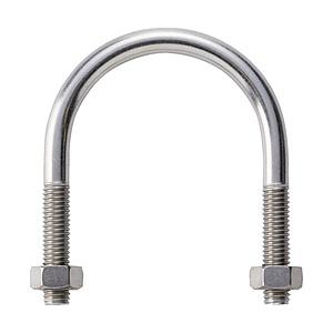 トラスコ中山 ＴＲＵＳＣＯ　ＳＧＰ用Ｕボルト　ＳＵＳ３０４　呼び径４０Ａ　ねじ径Ｍ８   TSGP-...