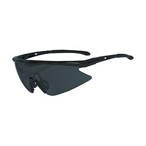 トラスコ中山 一眼型安全メガネ スポーツタイプ フレームブラック レンズグレー TSG1856GY