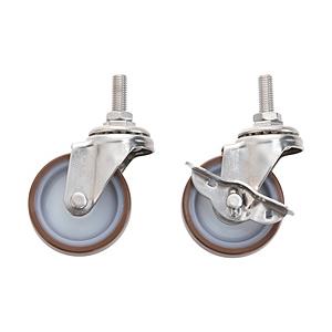 トラスコ中山 クリーンラビット Φ75ナイロンウレタン車輪セット SUS金具 CRBSU75SET