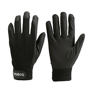 トラスコ中山 PU薄手手袋エンボス加工 ブラック LL TPUMBLL