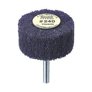 トラスコ中山 ナイロン軸付ホイール 外径80X厚25X軸6 5個入 240♯ UFN825