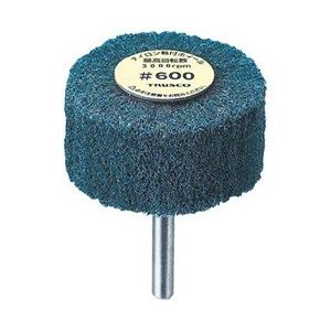 トラスコ中山 ナイロン軸付ホイール 外径100X厚25X軸6 5個入 600♯ UFN1025