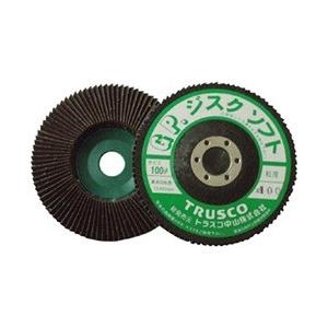 トラスコ中山 GPディスクホイールソフト 斜め植え Φ100 5枚入 400＃ GP100S