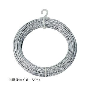 トラスコ中山 メッキ付ワイヤーロープ Φ6mmX10m CWM6S10