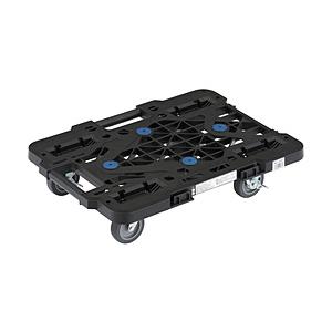 トラスコ中山 ルートバン 370X500 4輪自在 S付 黒 メッシュタイプ MPK500JSBK