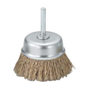 トラスコ中山 軸付カップブラシ φ65X軸6 真鍮メッキ鋼線 線径0．25 TB6631