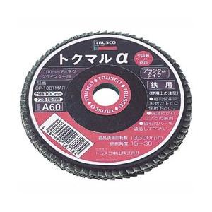 トラスコ中山 トクマルα アランダム Φ100 10枚入 60＃ GP100TMAR