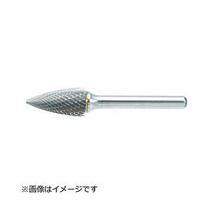 トラスコ中山 超硬バー トンガリ型 Φ19X刃長25X軸6 シングルカット TB4C190S