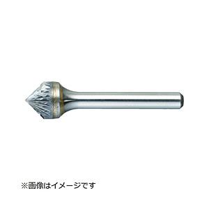 トラスコ中山 超硬バー 円錐型60° Φ16X刃長14X軸6 ダブルカット TB50C160