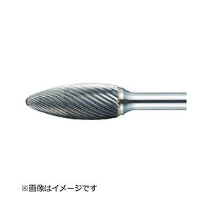 トラスコ中山 超硬バー 楕円型 Φ8X刃長19X軸6 ロング シングルカット TB51C080SL1...