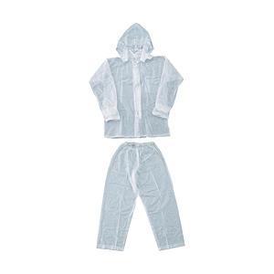 トラスコ中山 レインスーツ 3Lサイズ クリア TRW903L