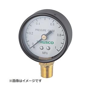 トラスコ中山 圧力計 表示板径Φ40 立型口径R1／8表示 TPG40A