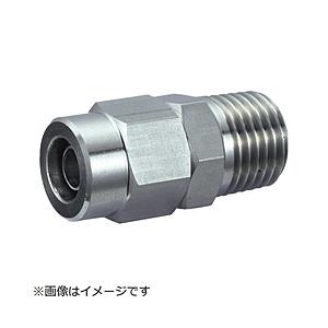 トラスコ中山 SUSメイルコネクタ 適用チューブ径6X4 ねじR1／8 TS601M