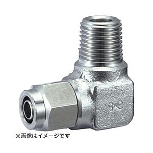 トラスコ中山 SUSメイルエルボ 適用チューブ径8X6 ねじR3／8 TS803ML