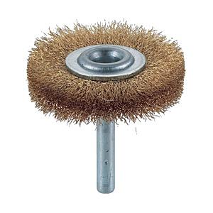 トラスコ中山 軸付ホイールブラシ φ50X軸6 真鍮 線径0．15 TB6224