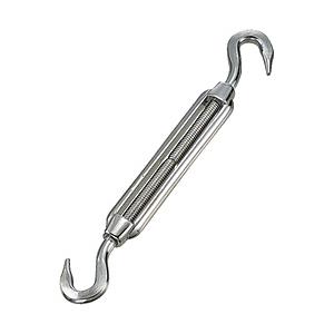 トラスコ中山 ステンレス製枠式ターンバックル フック＆フックタイプ ねじ径M3 TTB3H