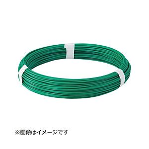 トラスコ中山 カラー針金 ビニール被覆タイプ グリーン 線径3．2mm TCW32GN