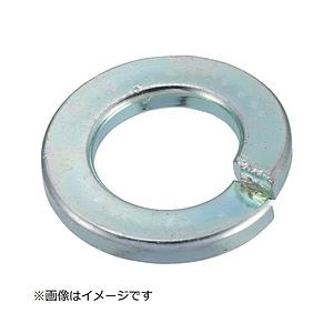 トラスコ中山 スプリングワッシャー 三価白 サイズM6 123個入 B7280006