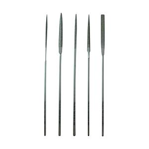 トラスコ中山 ダイヤモンドニードルヤスリ 半丸・三角・平・角・丸 5本組S 中目 TNFS3