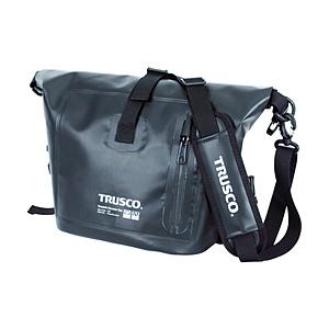 TRUSCO 防水ターポリンショルダーバッグ ブラック (489-2780 