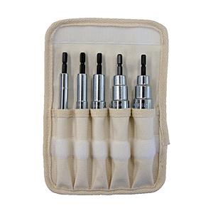 トラスコ中山 電動ドライバーソケット　ショート　8・10・13・17・19　TEF5SSET