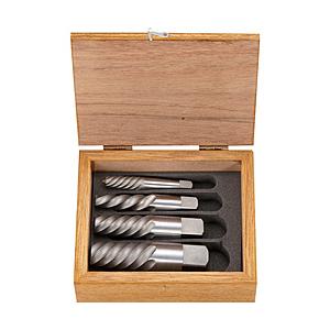 トラスコ中山 エキストラクターセット ラセン型 4本組 木箱入 EXS1818