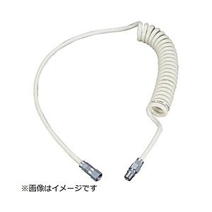 トラスコ中山 ウレタンコイルホース 4．0m ネオグレー UCH5NG