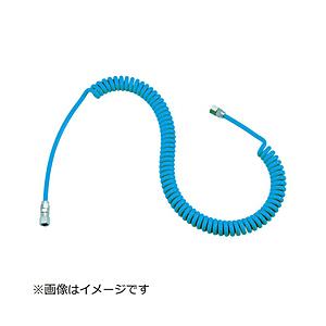トラスコ中山 ウレタンコイルホース細巻 ストレート型 3．8m CHA800