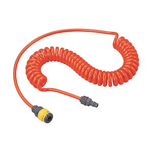 トラスコ中山 ウレタンコイルホース樹脂カップリング付 2．4m TUHJ3