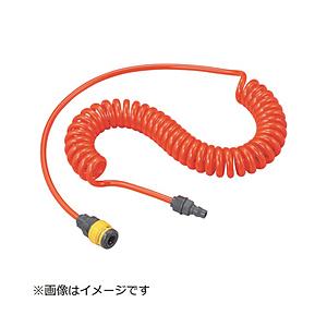トラスコ中山 ウレタンコイルホース樹脂カップリング付 5．6m TUHJ7